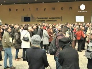 Huelga de funcionarios de la Unión Europea