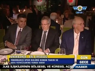 7 Kasım 2012 Fenerbahçe AEL Limassol Dostluk Yemeği