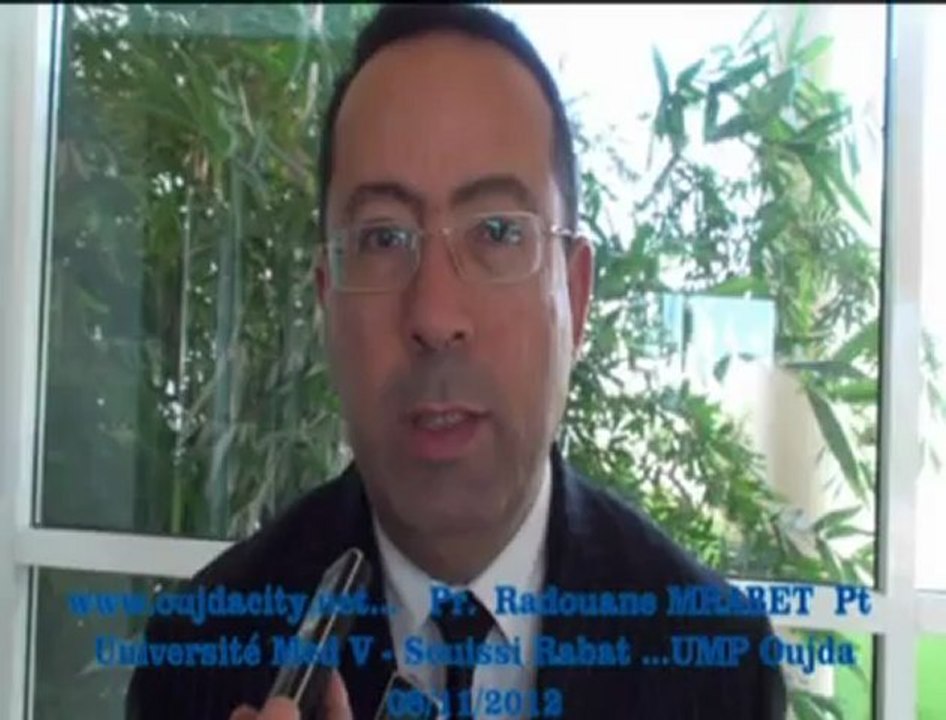ump Oujda / Promouvoir la recherche scientifique au Maroc ...Pr.Radouane MRABET Président de l'université  Mohammed V  souissi rabat