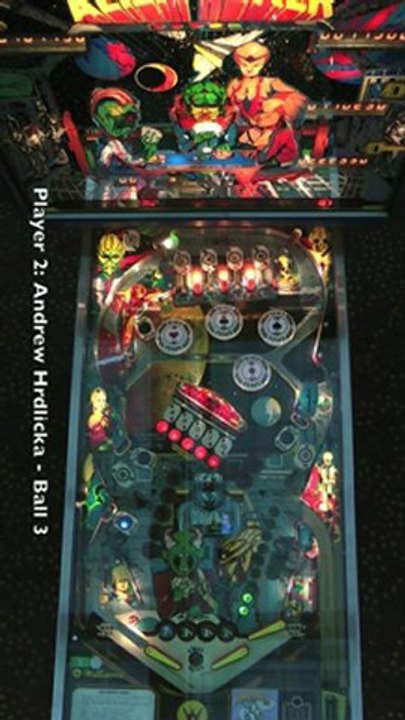 ALIEN POKER Pinball Table (Williams 1980) - Pinburgh 12 C Division Final (Game 4)