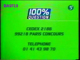 Extrait De L'émission 100% question 2001 La 5eme