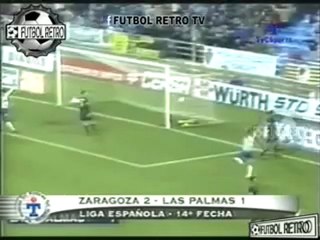 Zaragoza 2 vs Las Palmas 1  Liga España 2001