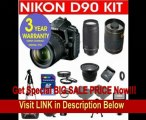 FOR SALE Nikon D90 12.3 MP Digital SLR Camera with 18-55mm f/3.5-5.6G AF-S DX VR Nikkor Zoom Lens + Nikon 70-300mm F/4-5.6 Telephoto Zoom Lens + Rokinon 500mm F/8 Lens with 2x Converter (=1000mm) + .42x Wide Angle Lens with Macro + +1, +2, +4, +10 4 Piece