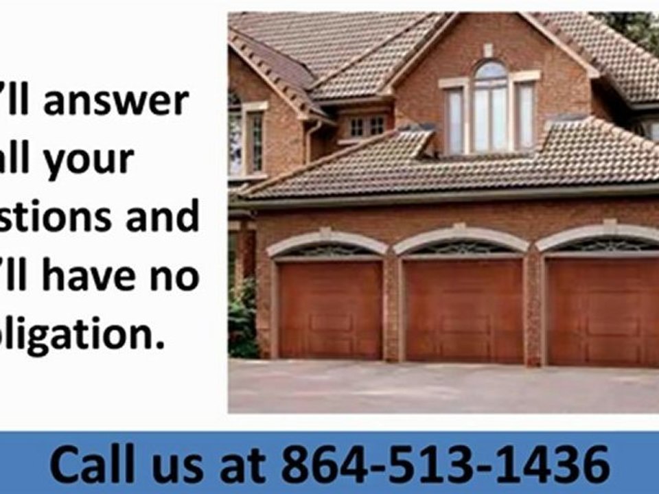 Greenville SC Garage Door Repair 864-513-1436