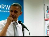 Obama sheds tear thanking election campaigners