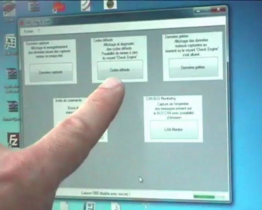 Diagnostic Auto avec Interface16bit (Elm327)+ Obd diag & Scan
