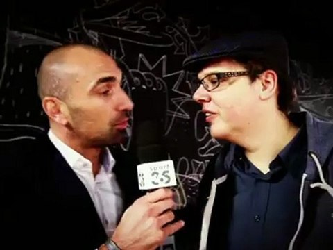 Jerome Alonzo rencontre AlexOne l'artiste du tournoi BNP pour Place 2 be spécial Master de Bercy