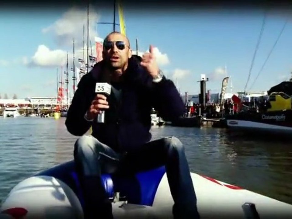 "Place to be Vendée Globe" Alonzo et Gautier, Boat Captain bateau cheminée Poujoulat