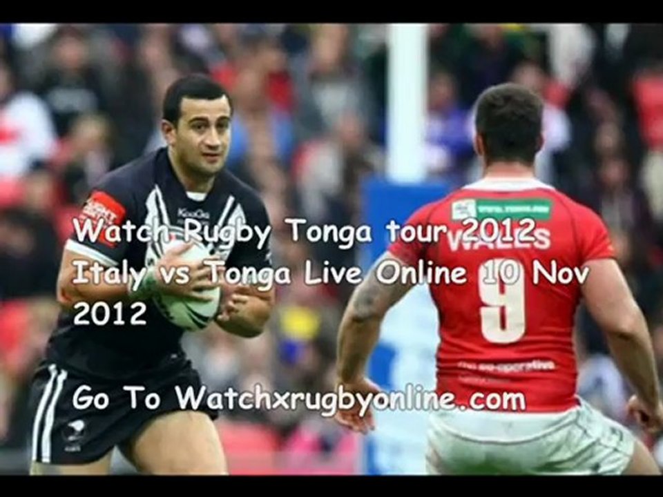 Tonga tour Rugby Italy vs Tonga 10 Nov 15:00 local
