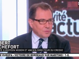 Robert Rochefort, invité de La Matinale sur Canal+ - 091112