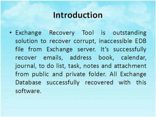 Repair Exchange Server 2010