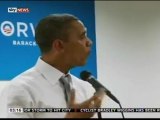 President Barack Obama weeps in campaign staff - Thank yous