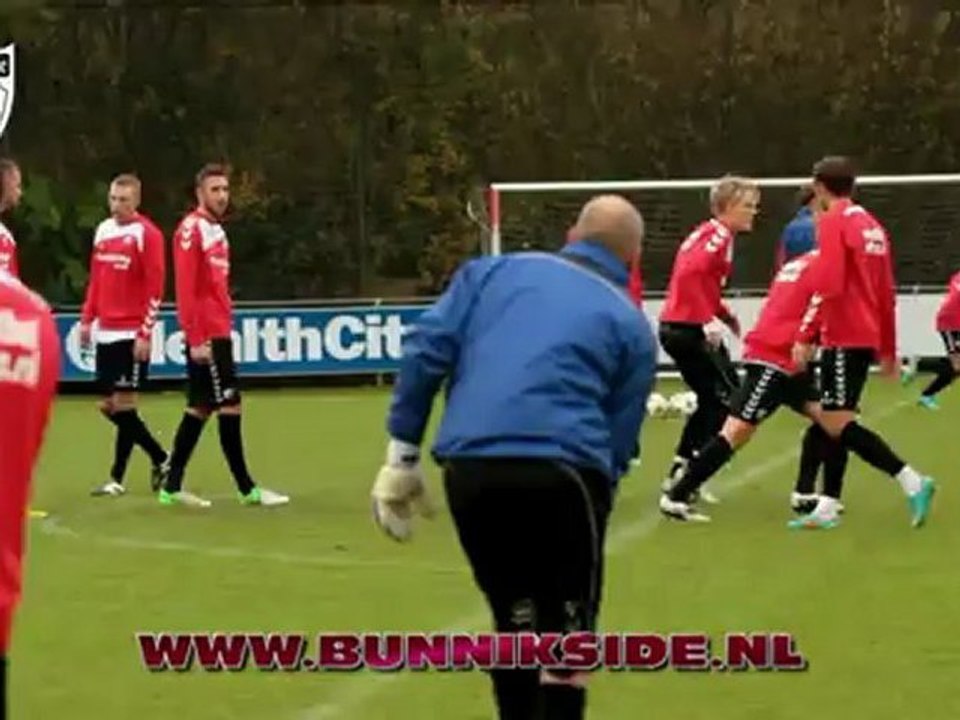 Training voor de uitwedstrijd tegen RKC 2012-2013