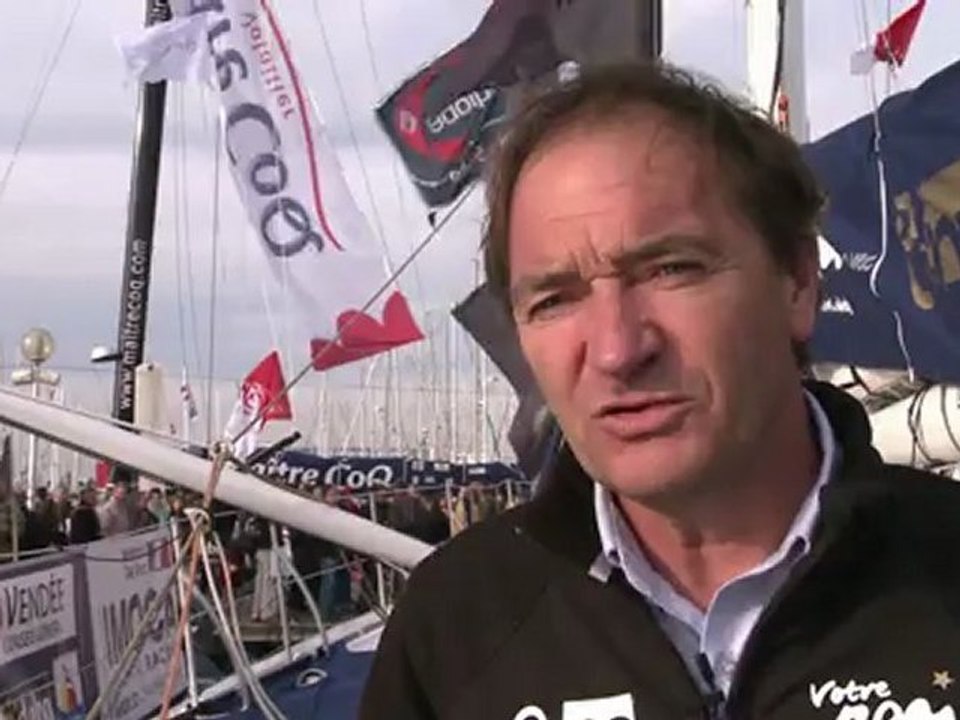 Vendée Globe: interview du skipper Bertrand De Broc
