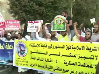 Manifestantes reivindicam lei islâmica no Egito