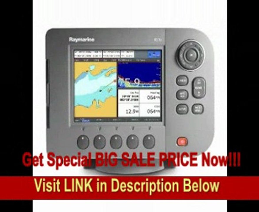 SPECIAL DISCOUNT Raymarine A57D 5.7-Inch Waterproof Marine GPS Navigator and Chartplotter with Sounder