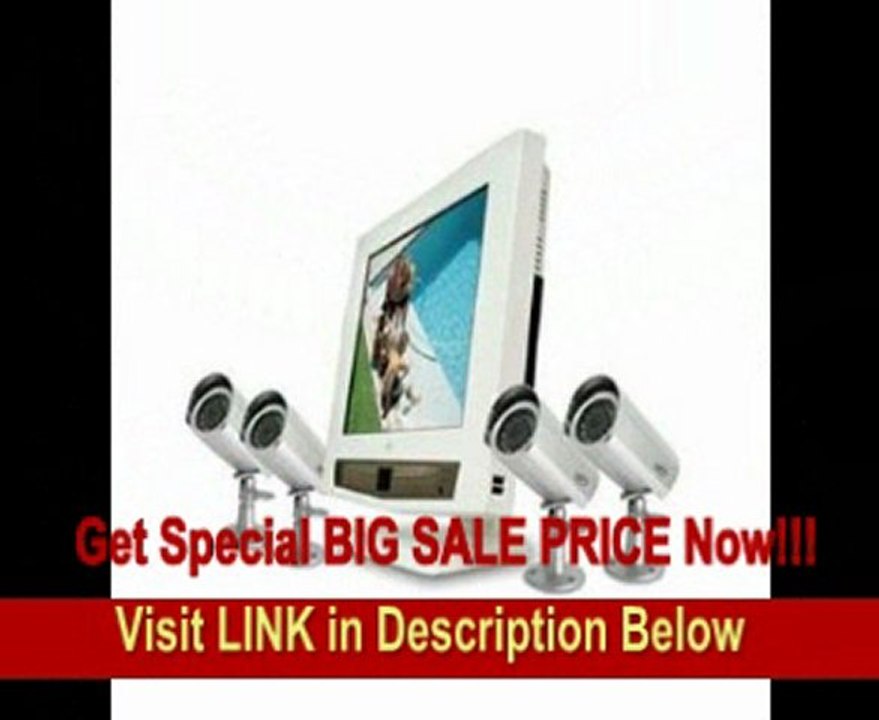 SPECIAL DISCOUNT SVAT CLEARVU9 4-Channel Video Surveillance System - 4 x Camera, Digital Video Recorder, Monitor - 17 Active Matrix TFT Color LCD - MPEG-4 Formats - 320GB Hard Drive