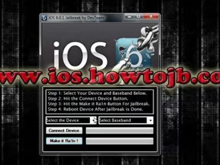 Download Video: Releases IOS 6.0.1 Untethered Jailbreak IPhone 5 4S, IPod Touch 3G/4G, IPad 2/3, IPhone 3GS/4