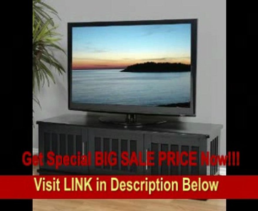 SPECIAL DISCOUNT Premium 62 TV Stand (Black Oak) (18.75H x 62.25W x 22D)