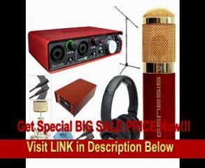 SPECIAL DISCOUNT MXL Genesis Condenser Tube Microphone Focusrite Scarlett 2i2 Interface