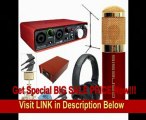 BEST PRICE MXL Genesis Condenser Tube Microphone Focusrite Scarlett 2i2 Interface