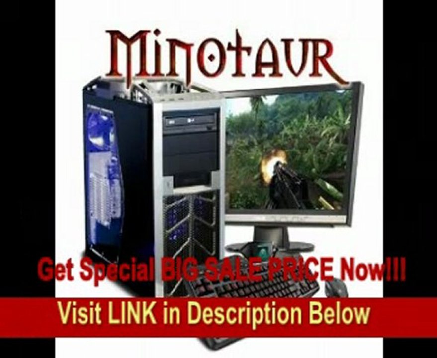 BEST PRICE Minotaur Ultimate Gaming Computer with Intel 3.3Ghz Quad Core i5-2320, 16GB DDR3, 1TB SataII, DVD-+RW, Nvidia GTX550, Microsoft Windows 7 Home Premium Full Version 64 Bit with media