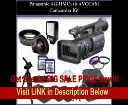 Panasonic AG-HMC150 AVCCAM Camcorder with SSE Premium Accessory Kit: Wide Angle + 2x le + 2x Telephoto Lens + Video Light + 32GB SDHC + Carrying Case + more... FOR SALE