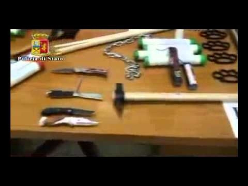 Roma - Sequestro di armi Lazio-Panathinaikos (09.11.12)