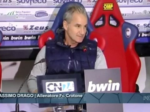 Fc Crotone | Sala stampa, Massimo Drago in conferenza
