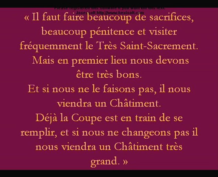 FIN DES TEMPS L’AVERTISSEMENT ou illumination de l'âme 1-5 (rappel message Garabandal )