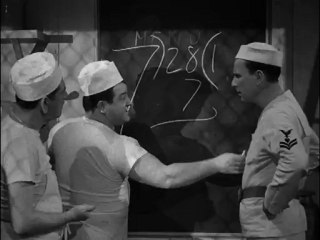Abbott & Costello - In The Navy - 7 into 28 goes 13 times