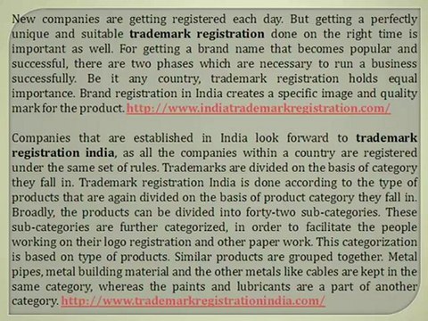 Trademark Registration India To Favor Your Business
