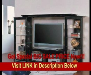 Pearl Black Metal & Glass Complete Media Entertainment Center REVIEW