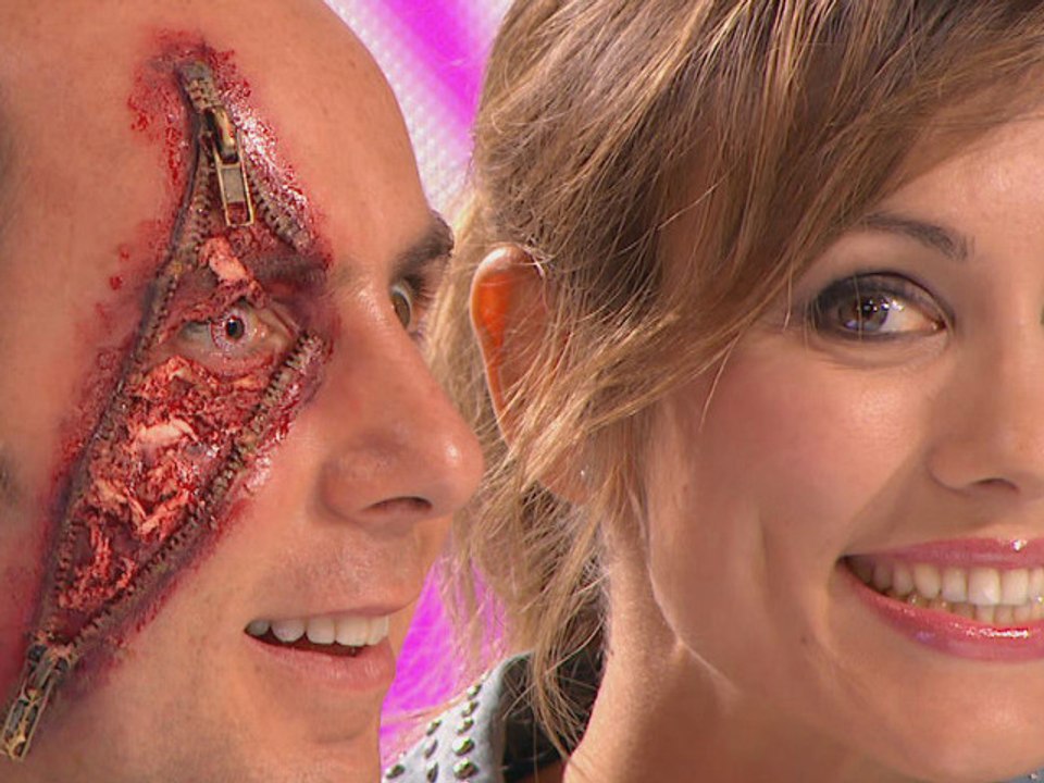 Maquillage FX pour 100% MAG sur Jean-Philippe DOUX chroniqueur sur M6