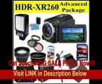 BEST BUY Sony HDR-XR260V High-Definition Handycam 8.9 MP Camcorder Advanced Package W/ 32GB SD Memory   Video Light   Battery   Battery Charger   Wide Angle Lens   Tripod & Much More!!!