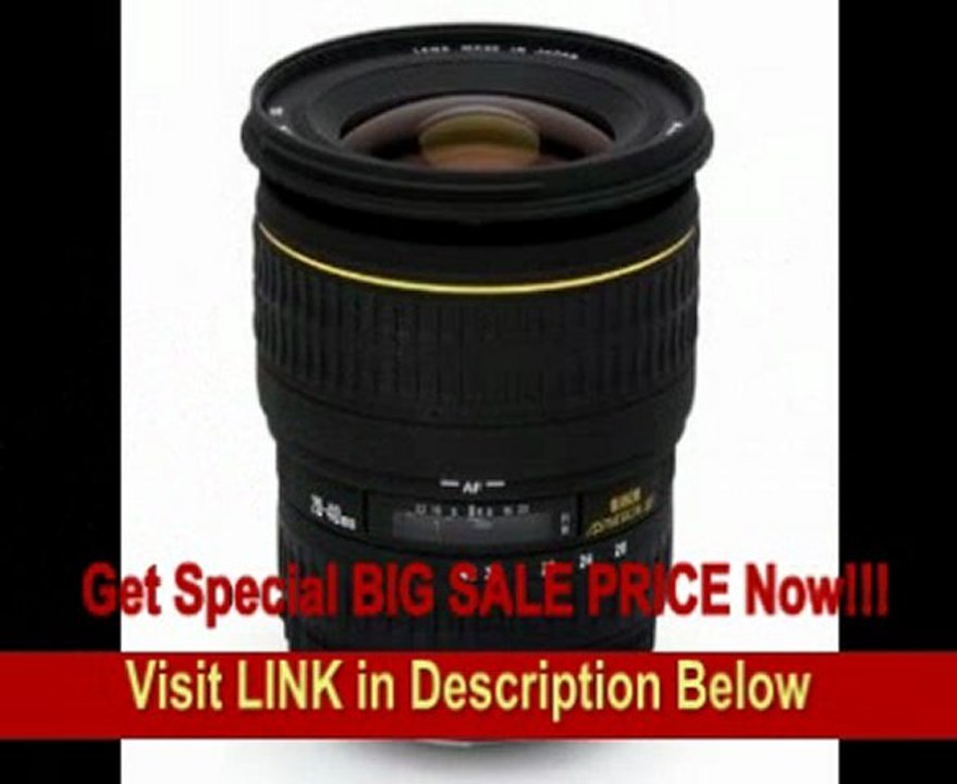 Sigma 20-40mm f/2.8 EX DG Aspherical Wide Angle Zoom Lens for Canon SLR Cameras FOR SALE