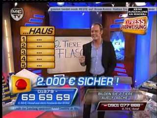 Keine Spaßanrufer bei 4 Tiere aus Flasche VIVA 17.01.08