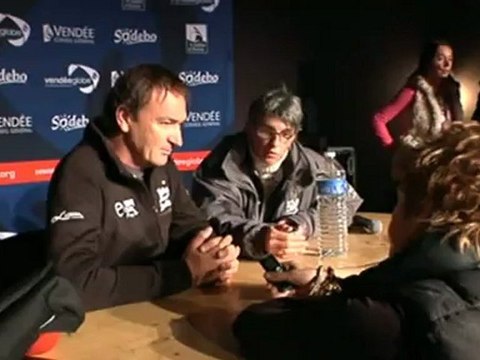Vendée Globe : Bertrand de Broc rentre au port
