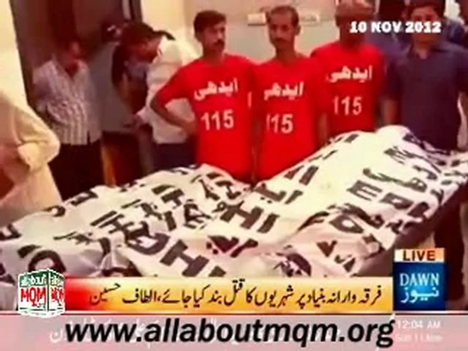 Evil acts of spilling blood on the basis of sectarian differences must be stopped: Altaf Hussain said incessant killings in the city are aimed at igniting sectarian strife