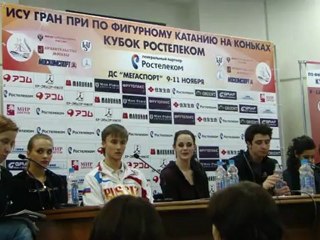 Rostelecom Cup 2012  Press Conference Dance part 2