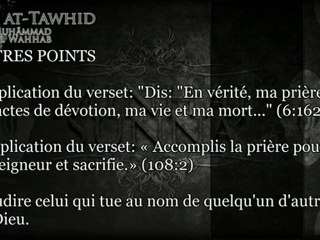 kitab tawhid - ch10 Concernant le sacrifice par égorgement pour autre qu’Allah