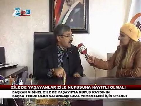 Zilede yaşayanlatr Zile nufusuna kayıtlı olmalı Lütfi vidinel