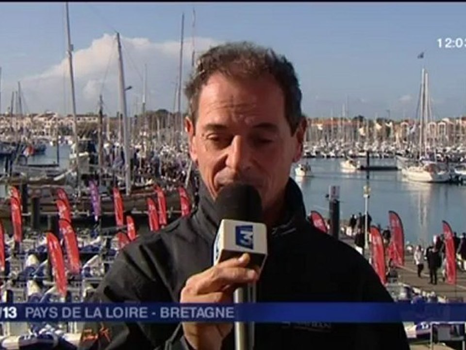 Vendée Globe : Marc Guilllemot dans le JT de France 3 Pays de la Loire