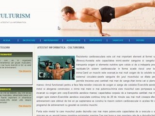 Atestat Informatica - Culturism