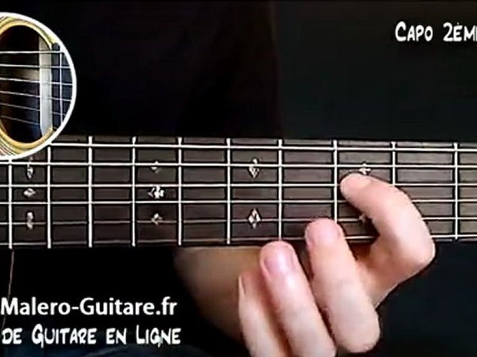 Comment jouer "Mistral Gagnant"  à la Guitare - cours N°1