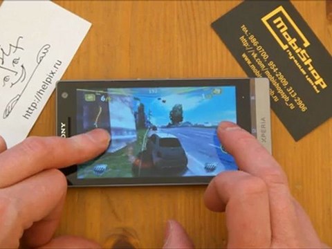 Sony Xperia SL - демонстрация работы