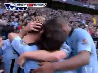 Gran pase de Silva y gol de Dzeko (2-1)