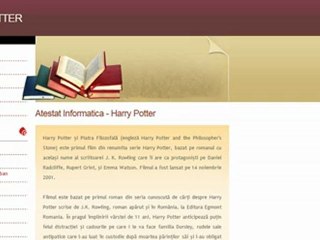 Atestat Informatica - Harry Potter