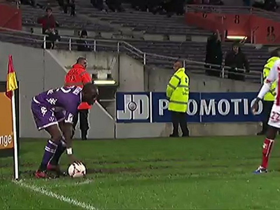 But Chahir BELGHAZOUANI (90ème +3) - Toulouse FC - AC Ajaccio (2-4) - saison 2012/2013