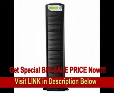 SPECIAL DISCOUNT SharkCopier Shark-S15T-LS-24-BK LightScribe 1 to 15 Target 24x DVD CD Disc Duplicator Tower with 250GB Hard Drive - Black